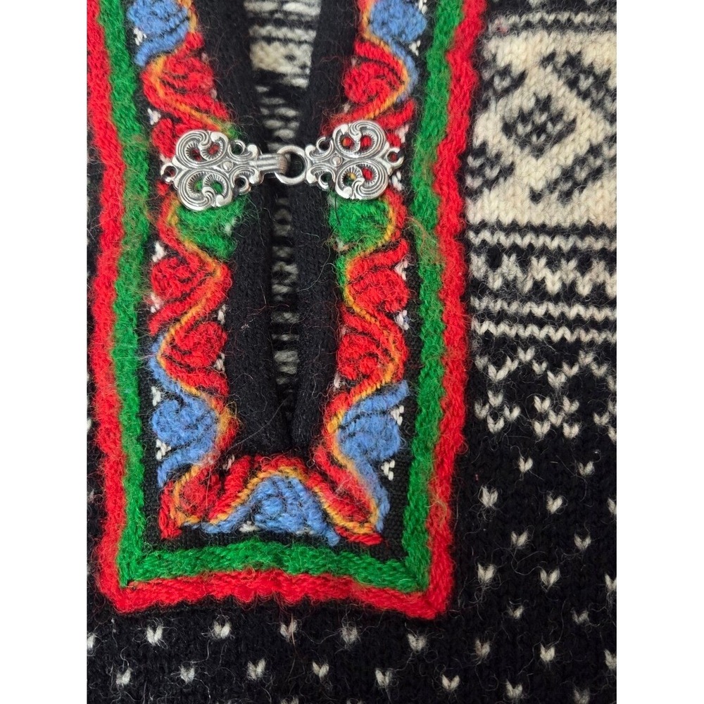 Dale of Norway Womens L Norwegian Wool Sweater Fair Isle Nordic Setesdal  EU44 - Picture 4 of 9